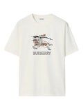 BURBERRY EKD Sketch Cotton T-shirt Chalk White