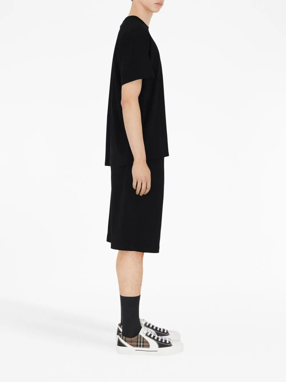 Burberry Tristan Embroidered EKD T-Shirt Black