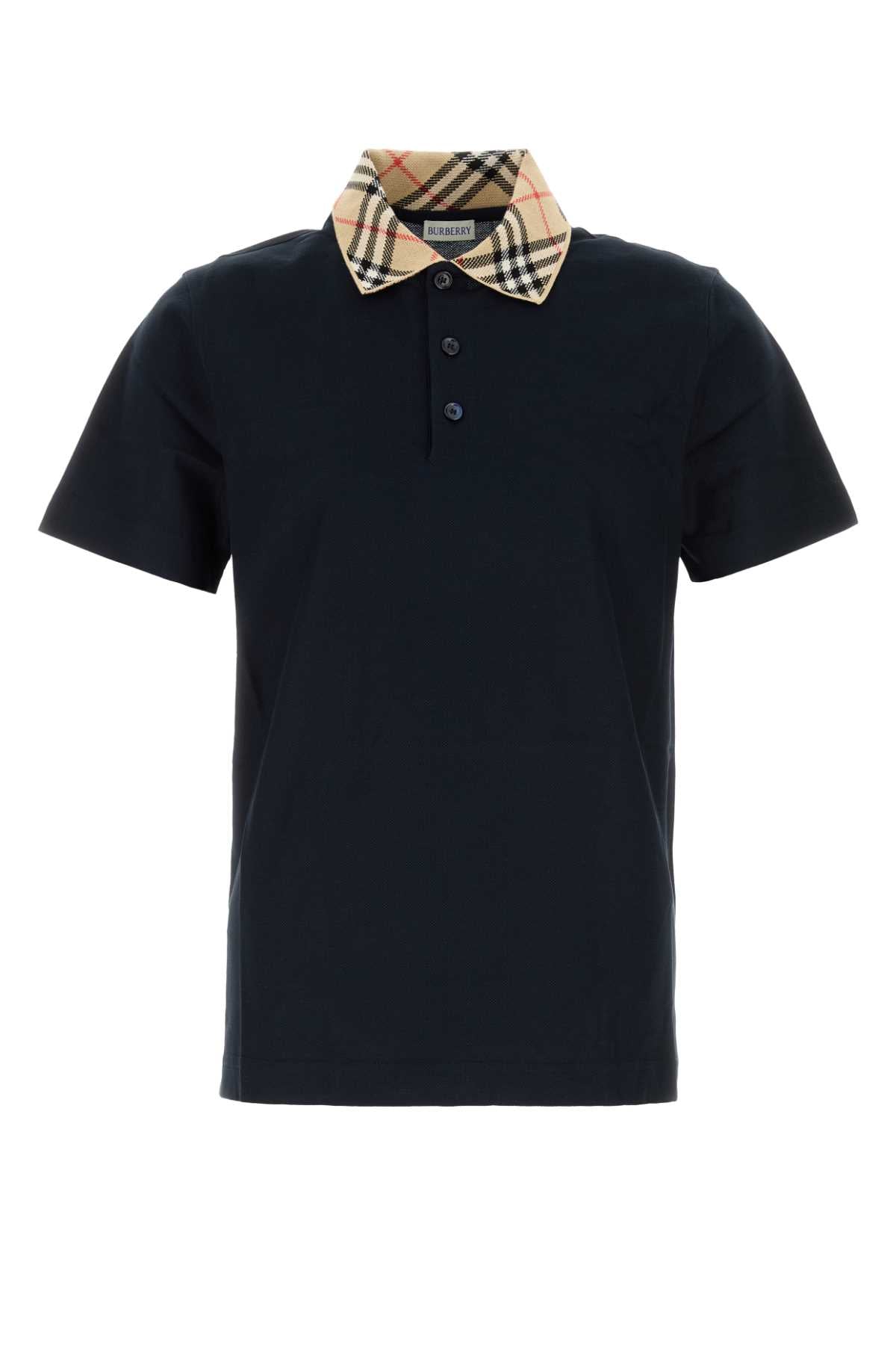 Burberry Men Slate Piquet Polo Shirt