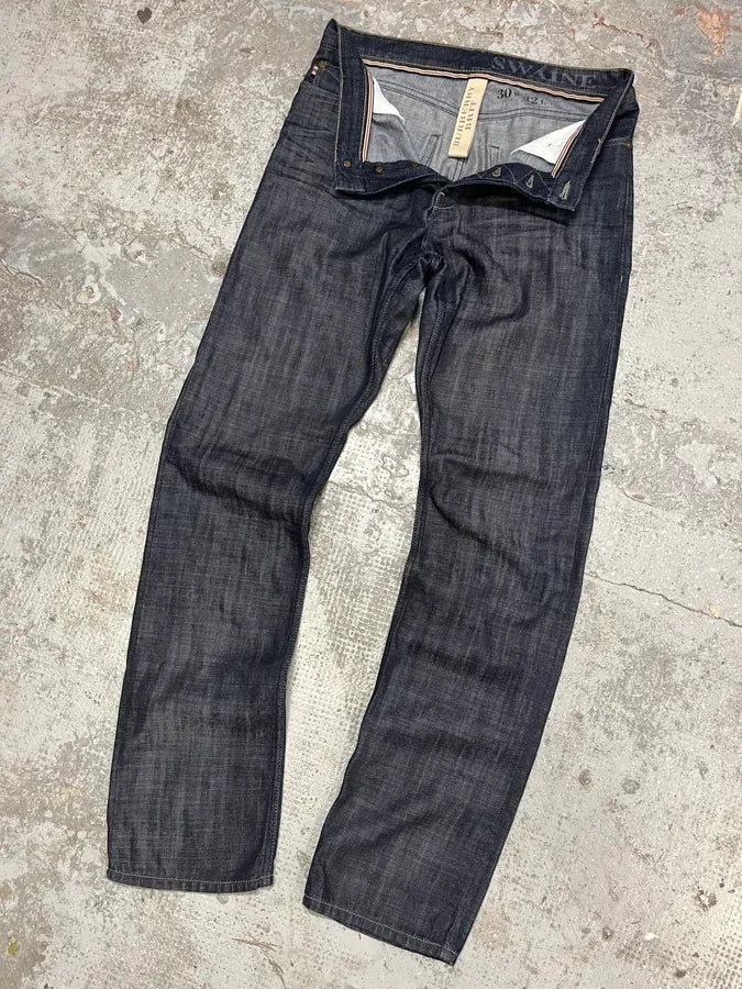 2000s Burberry Raw Denim Jeans