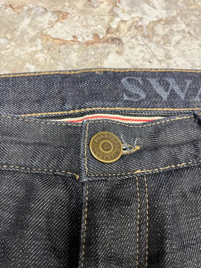 2000s Burberry Raw Denim Jeans
