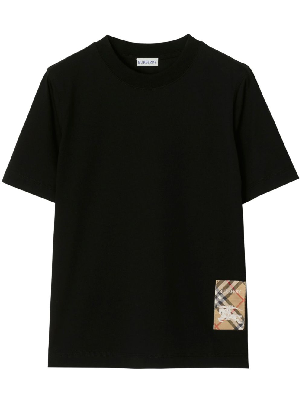 Black Crew Neck Cotton T-Shirt