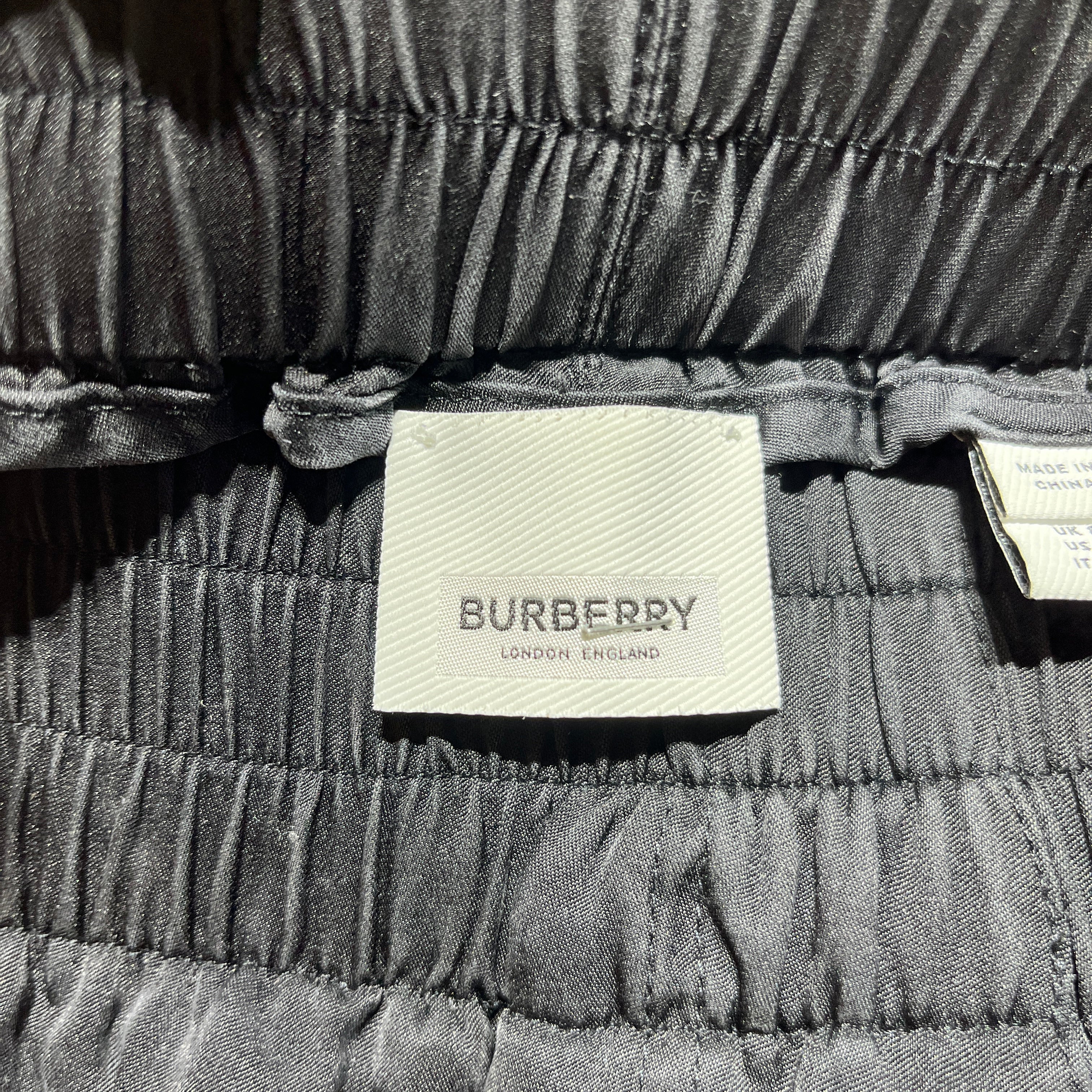 BURBERRY/Straight Pants/6/Silk/BLK/