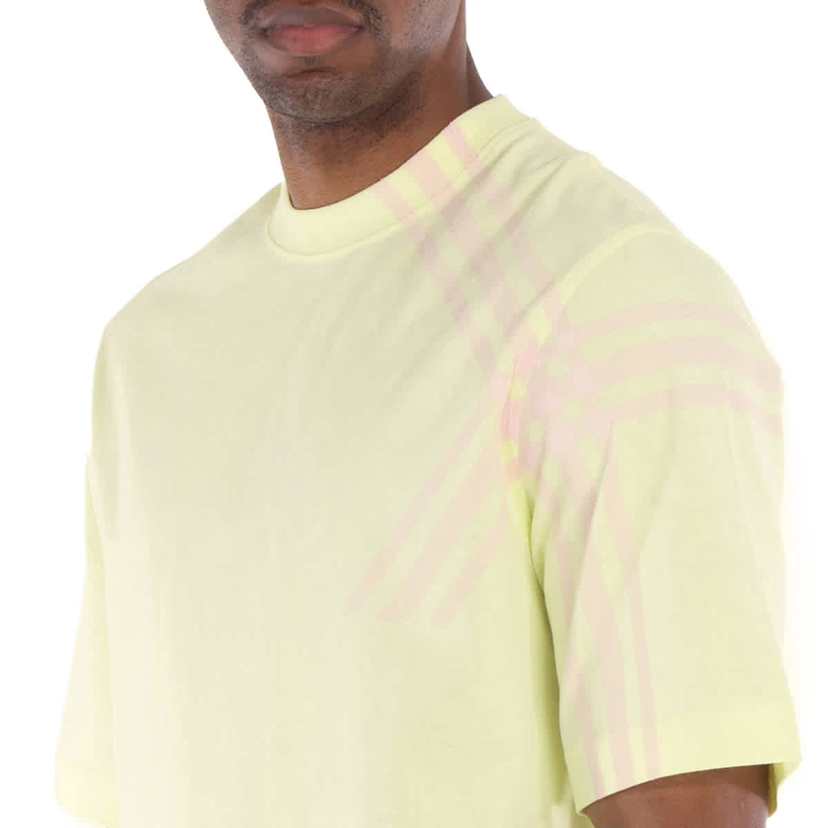 Burberry Check Sleeve Cotton T-shirt