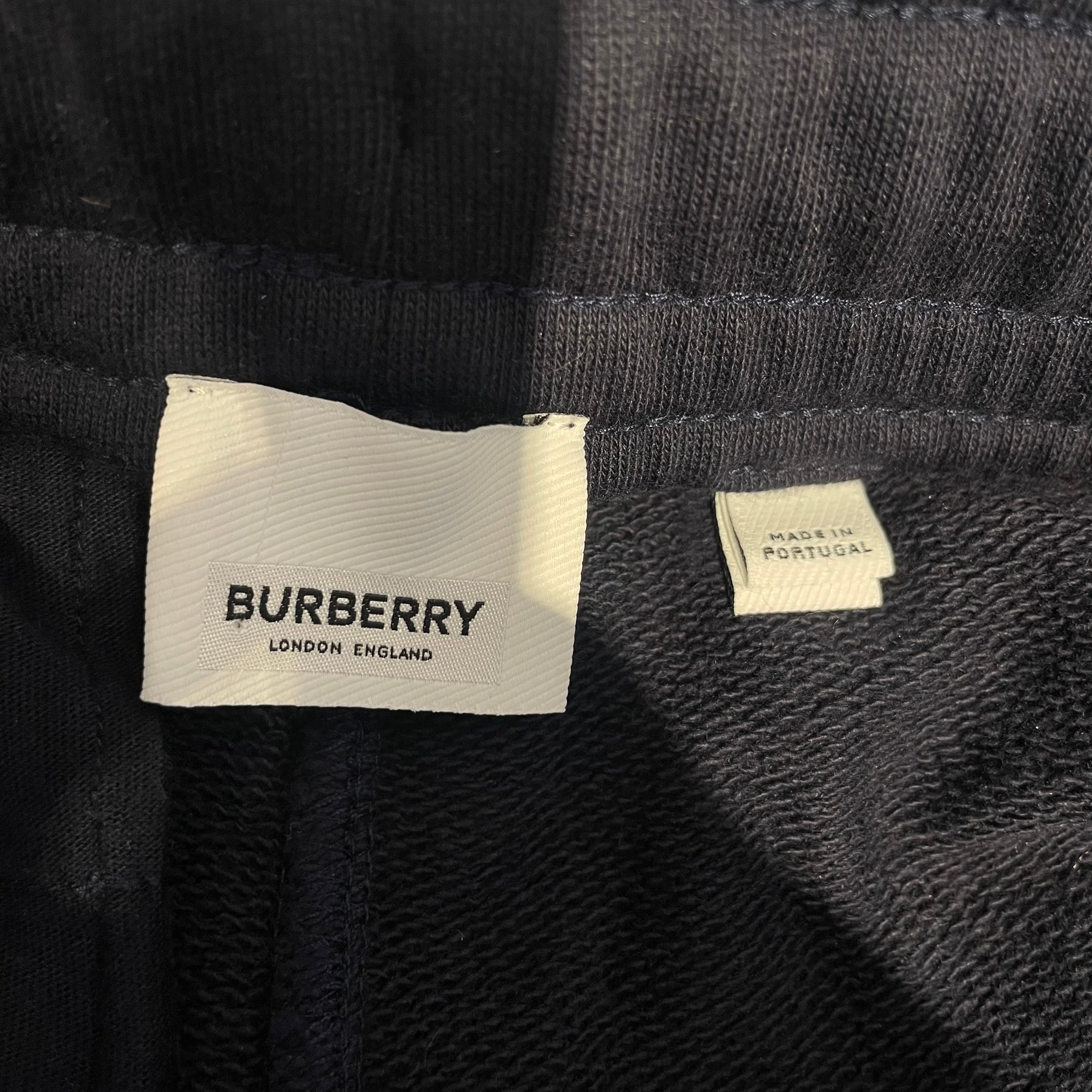 BURBERRY/Pants/M/Cotton/NVY/ckeck panel jogging
