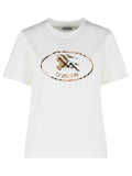 Burberry 'Frankie' White Cotton T-Shirt Women