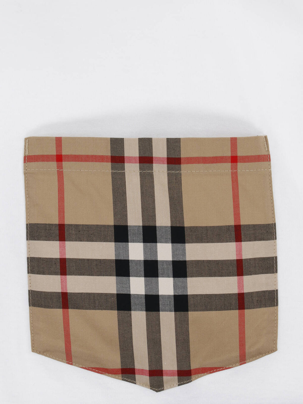 White Check Pocket Cotton T-Shirt
