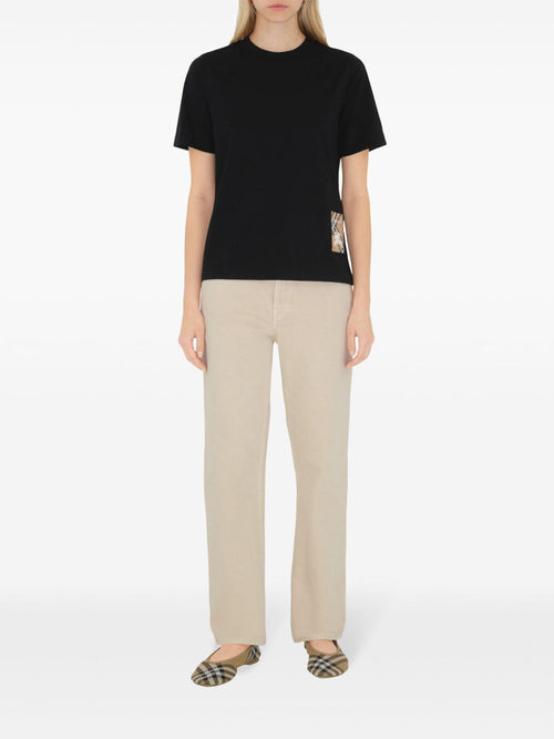Black Crew Neck Cotton T-Shirt