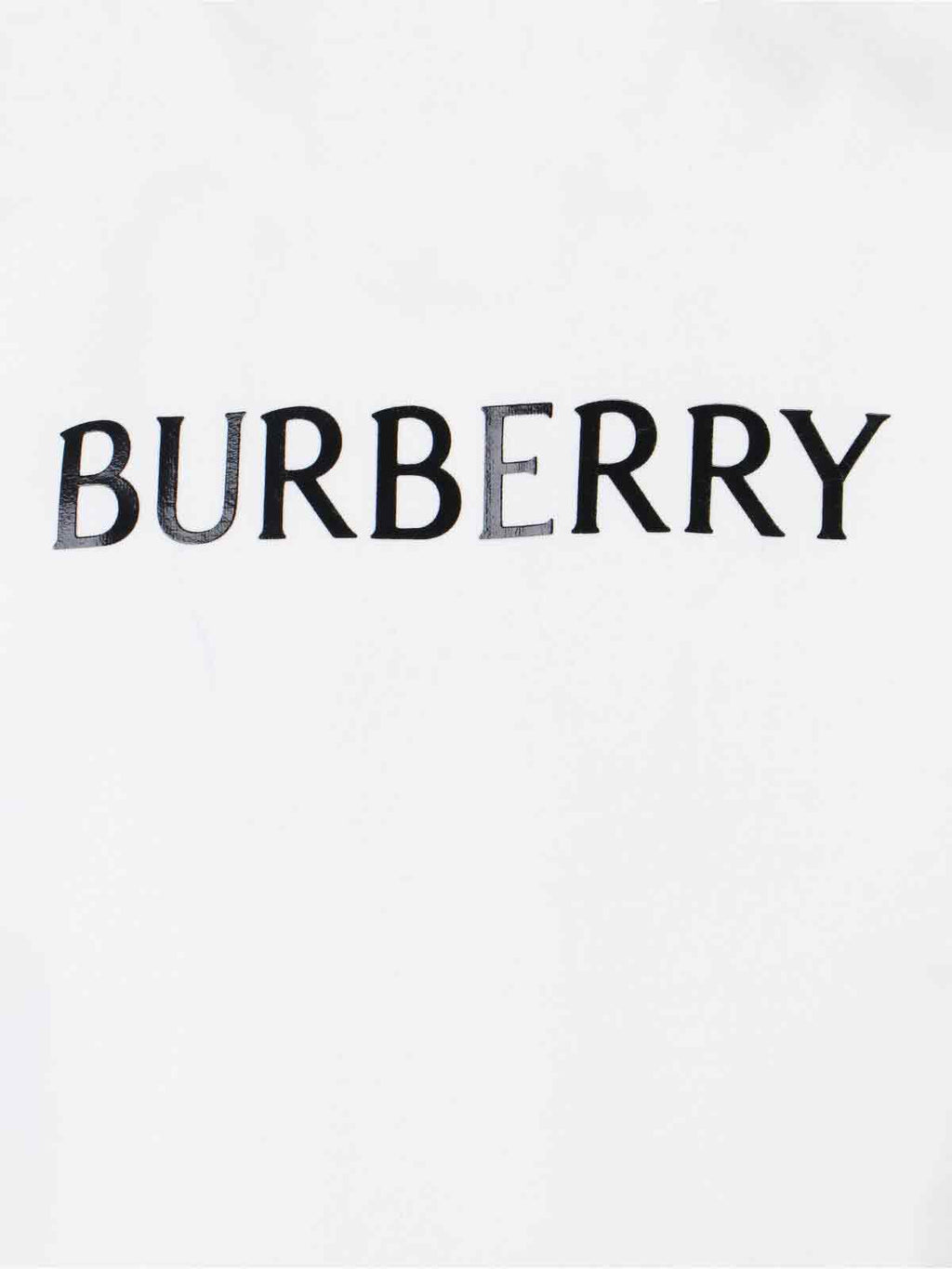 Logo T-Shirt In White Cotton, Crew Neck