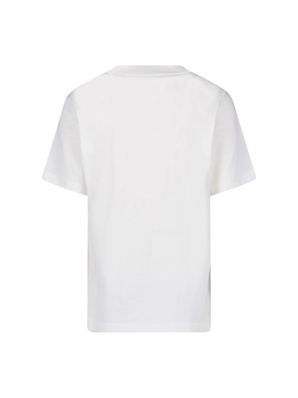 White Check Cotton T-Shirt
