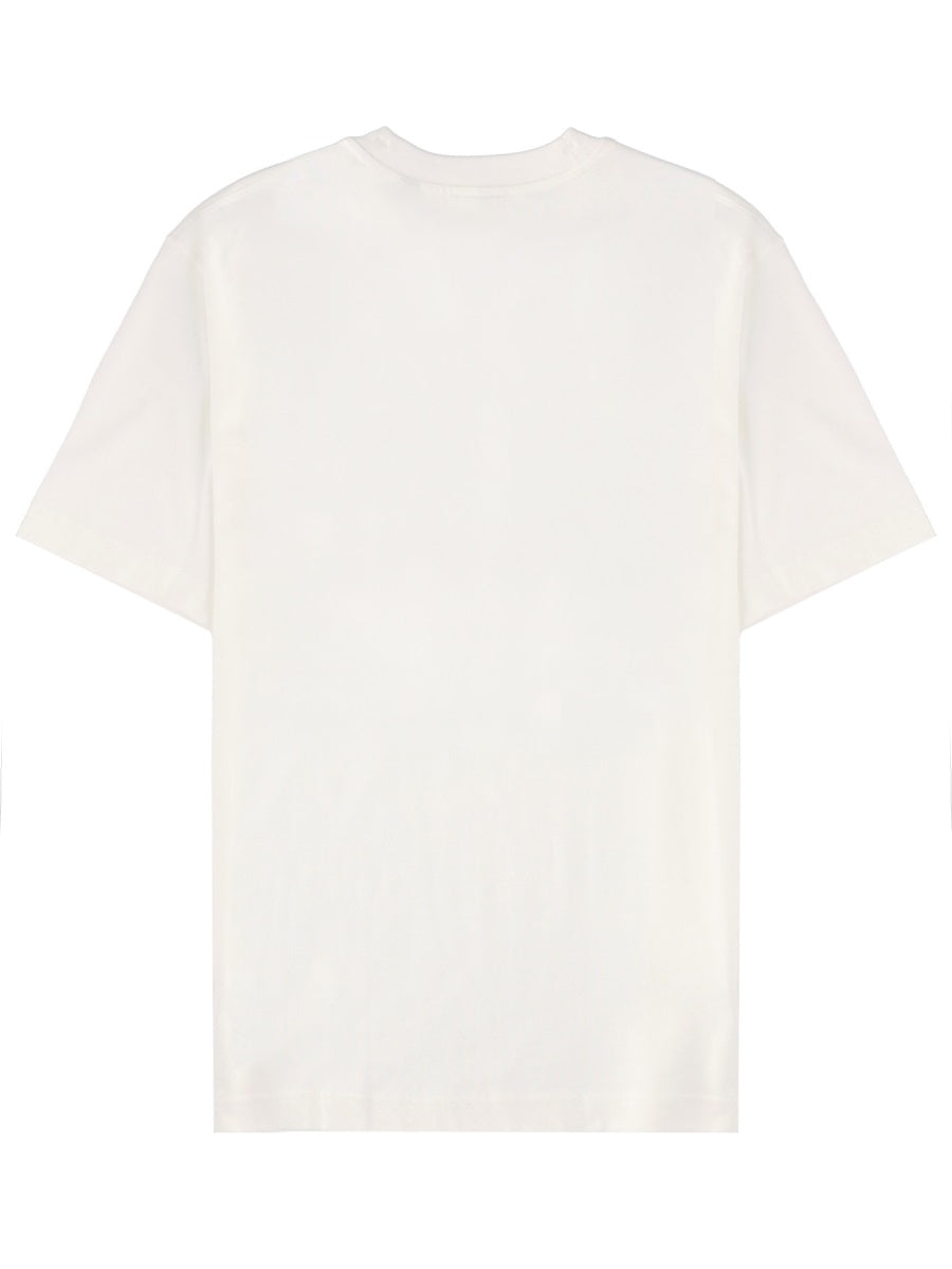 White Check Oval Graphic T-Shirt