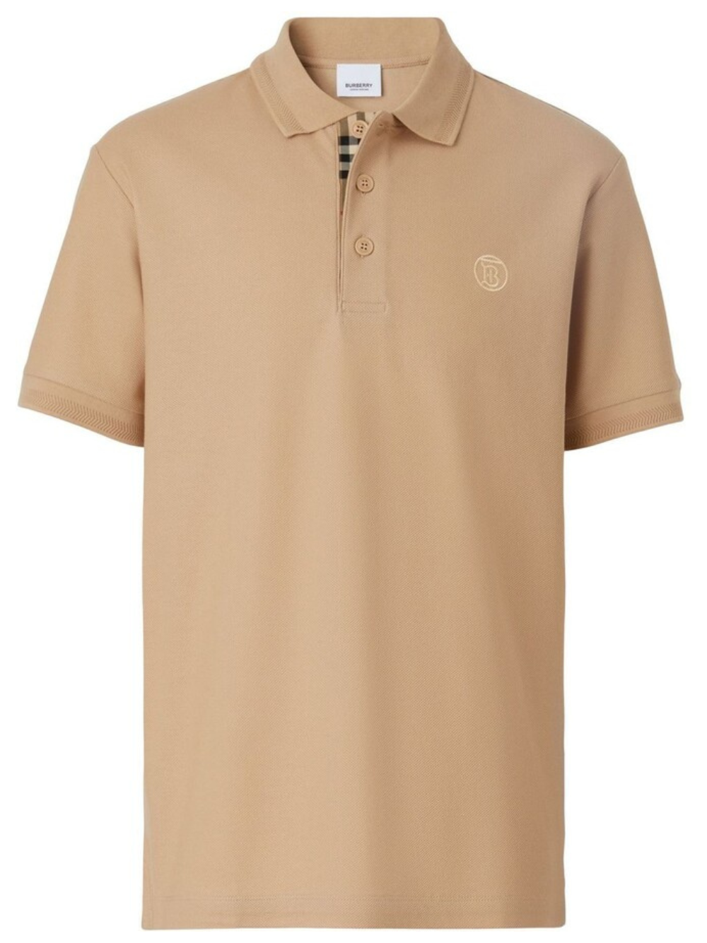 Burberry Monogram Pique Polo Shirt Brown