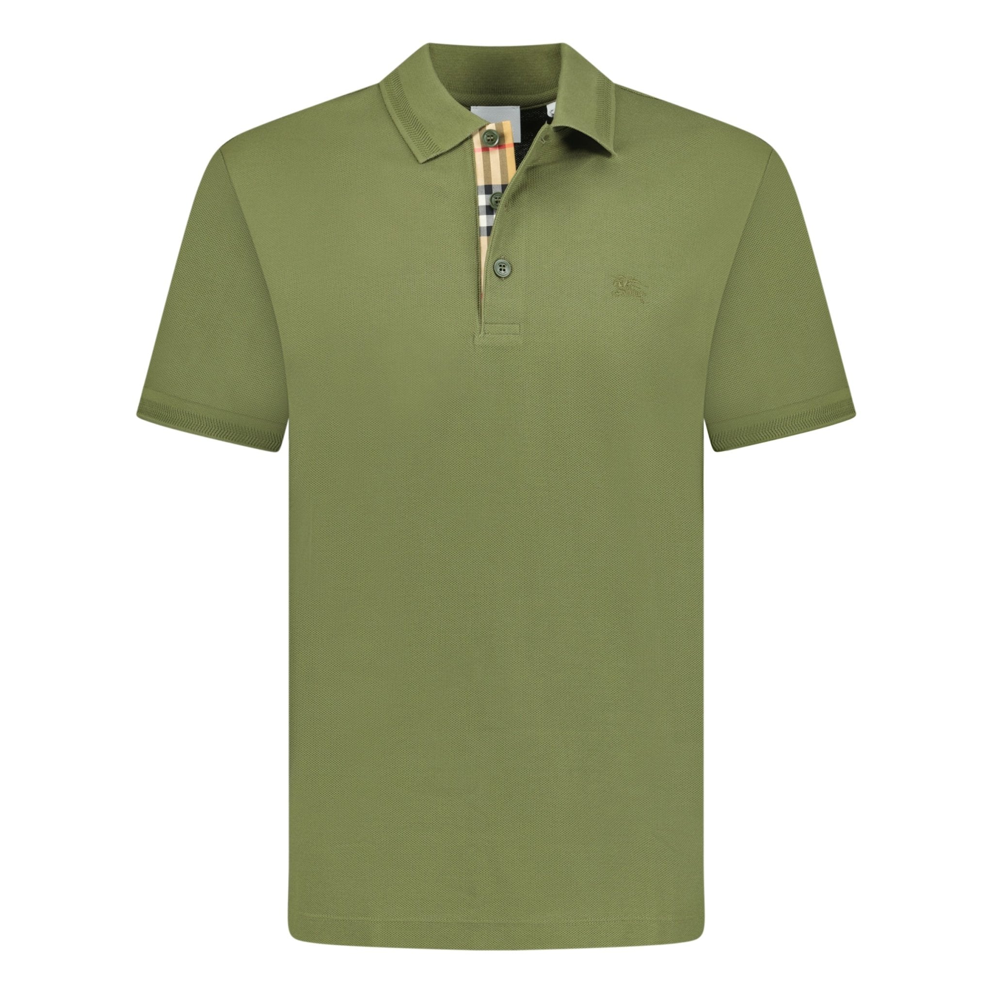 Burberry 'Eddie' Check Polo Khaki