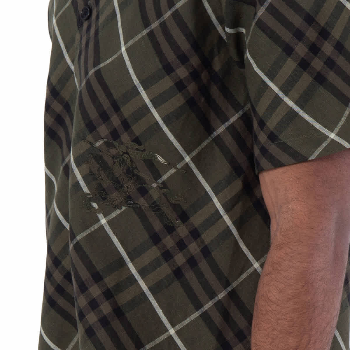 Burberry Men's Check Linen Shirt