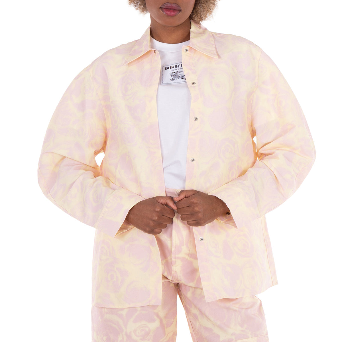 Burberry Taffeta Shirt With Floral Print