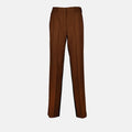 Tailored Brown Straight-Leg Trousers